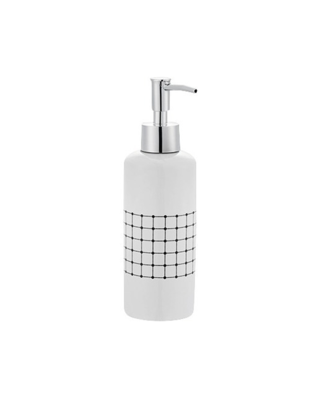 Soap dispenser Ceramic Linea White with Black Lines Tube by Diaqua